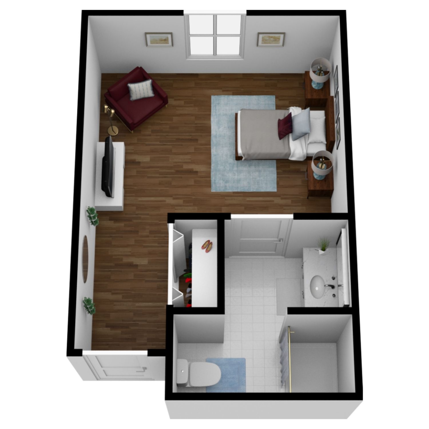 Assisted Living Studio floor plan